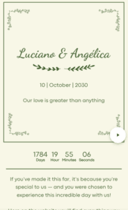 green forest invitation wedding