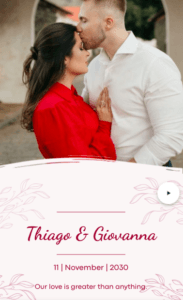 red wedding intation