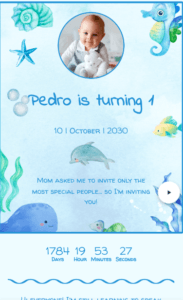 sea kids invitation