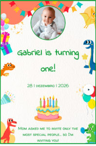 dinassour invitation