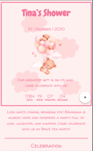 girl baby shower invite